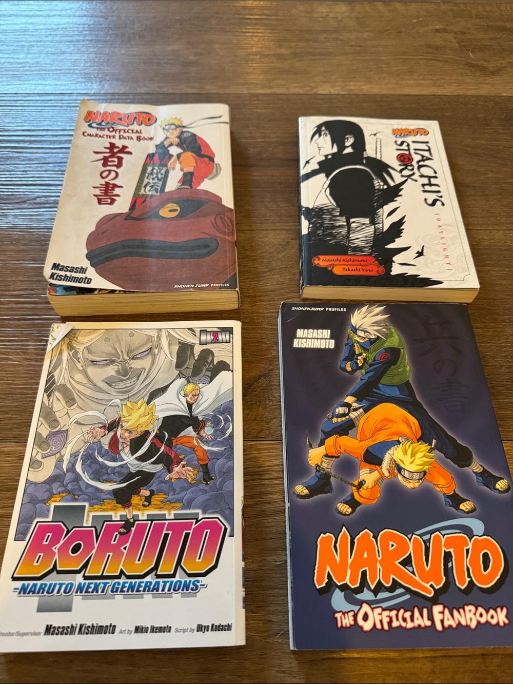 3 Naruto books & 1 Boruto book set